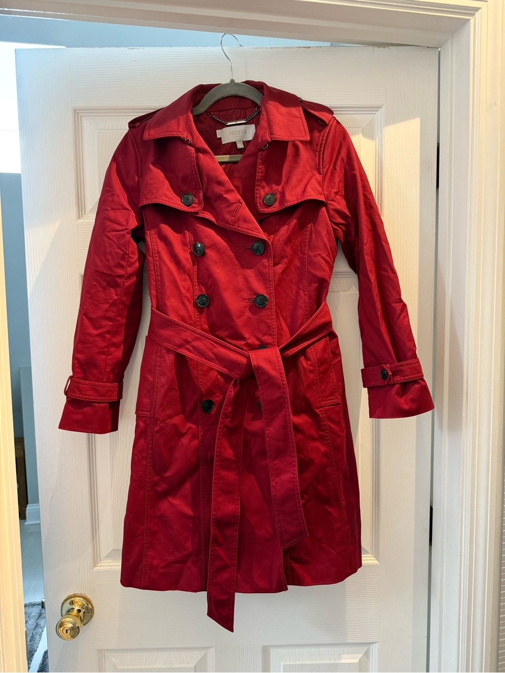 Hobbs of London double breasted raincoat